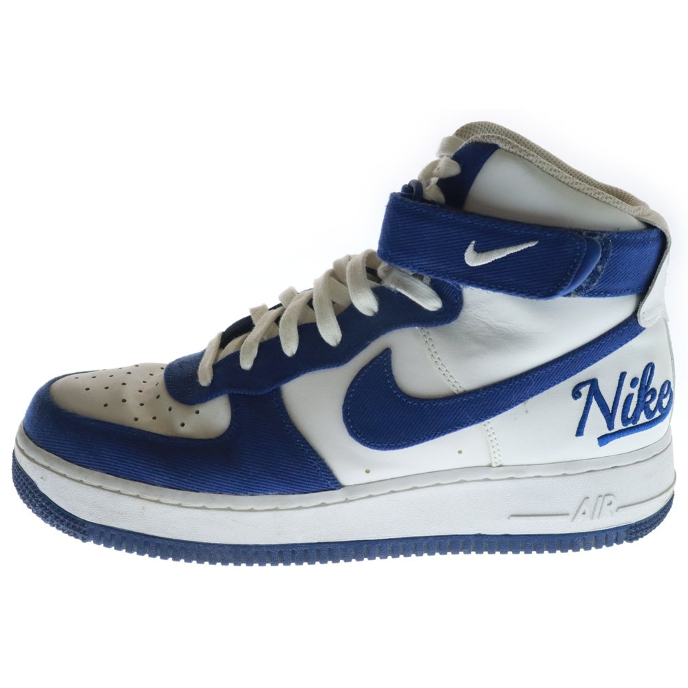 NIKE(ナイキ) Air Force 1 High EMB Dodgers DC8168-100 エアフォース1 ハイ EMB ドジャース ハイカットスニーカー ブルー/ホワイト US9/27cm
