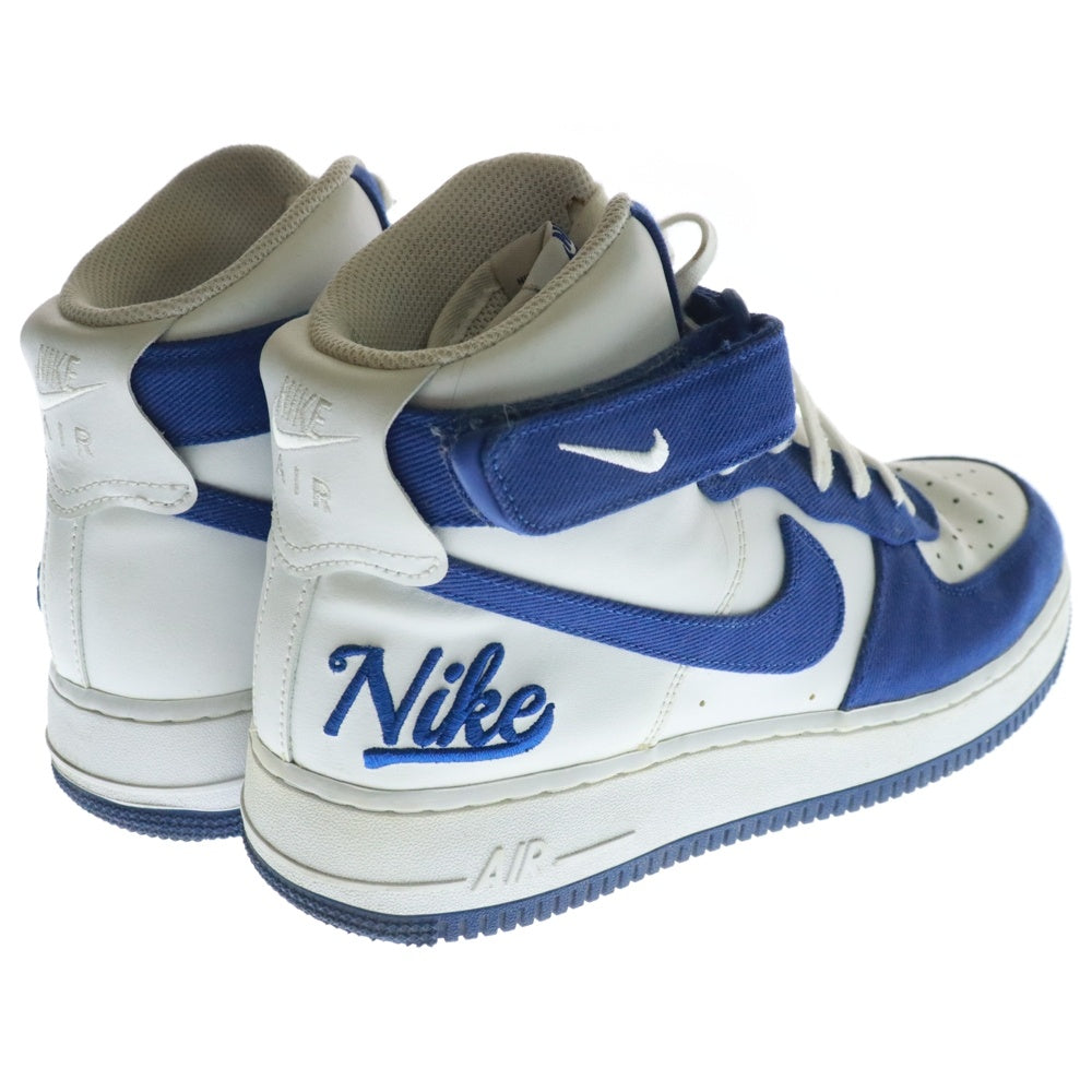 NIKE(ナイキ) Air Force 1 High EMB Dodgers DC8168-100 エアフォース1 ハイ EMB ドジャース ハイカットスニーカー ブルー/ホワイト US9/27cm