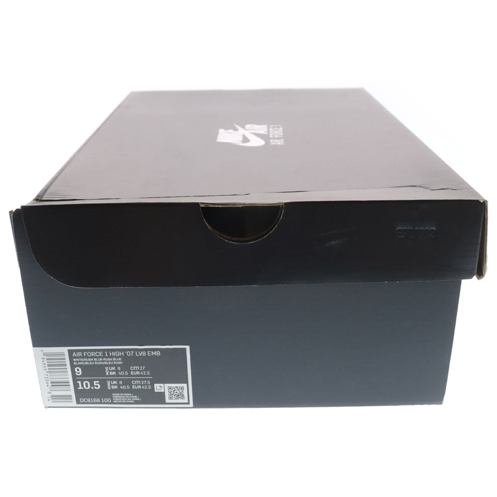 NIKE(ナイキ) Air Force 1 High EMB Dodgers DC8168-100 エアフォース1 ハイ EMB ドジャース ハイカットスニーカー ブルー/ホワイト US9/27cm