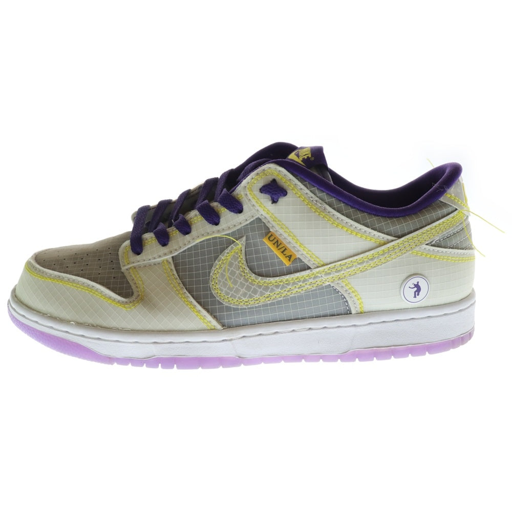 NIKE(ナイキ) ×UNION DUNK LOW DJ9649-500 ユニオン ダンク ローカットスニーカー イエロー/パープル US9/27cm