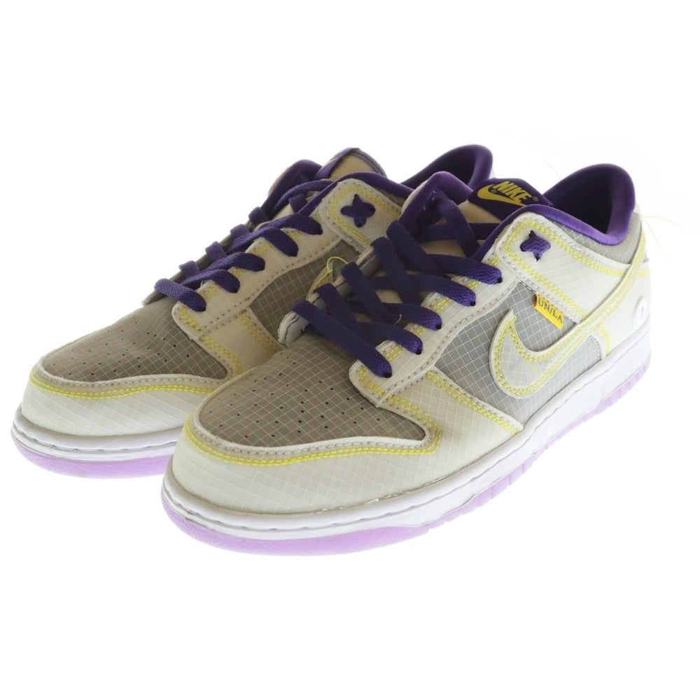 NIKE(ナイキ) ×UNION DUNK LOW DJ9649-500 ユニオン ダンク ローカットスニーカー イエロー/パープル US9/27cm