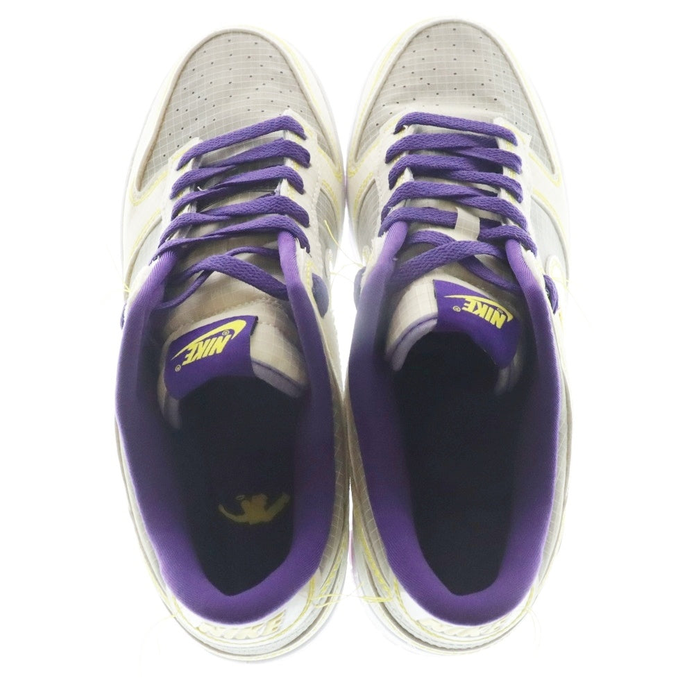 NIKE(ナイキ) ×UNION DUNK LOW DJ9649-500 ユニオン ダンク ローカットスニーカー イエロー/パープル US9/27cm