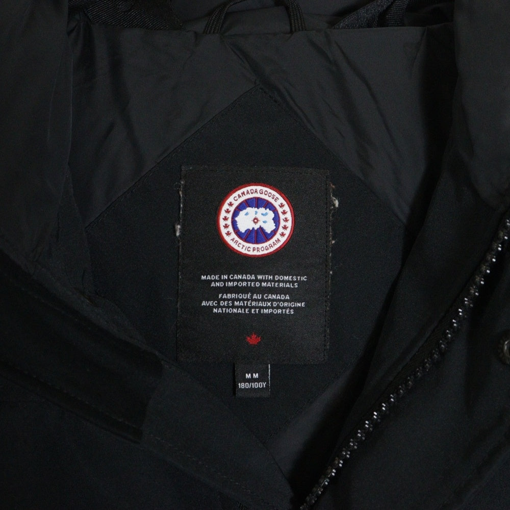 CANADA GOOSE(カナダグース) MACMILLAN PARKA 2080MB マクミランパーカ ロゴワッペン ダウンジャケット フーディ ブラック