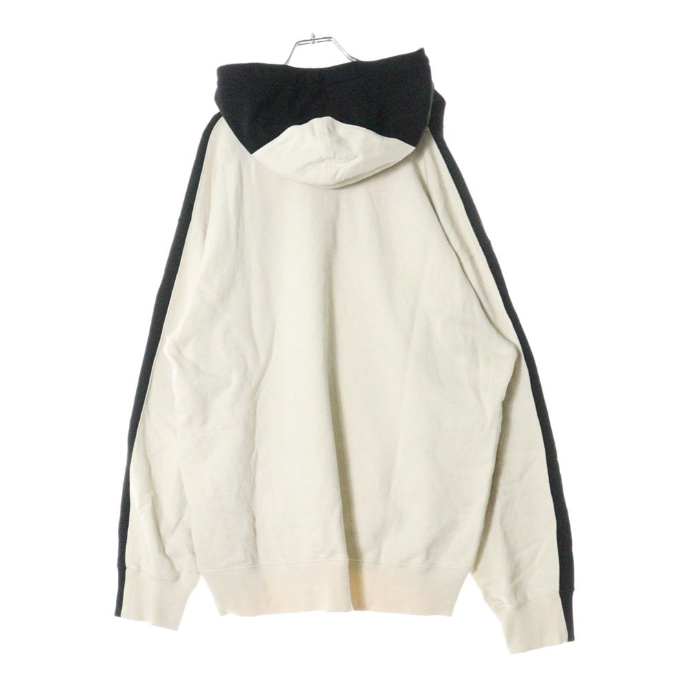 VALENTINO(ヴァレンティノ) 22AW VLTN Embroidered Hoodie 1V3MF23C8Q3 エンブロイダリード ロゴ プルオーバーパーカー フーディ ブラック/ベージュ