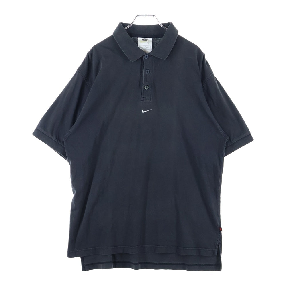 NIKE(ナイキ) 00s ロゴ 半袖ポロシャツ ブラック