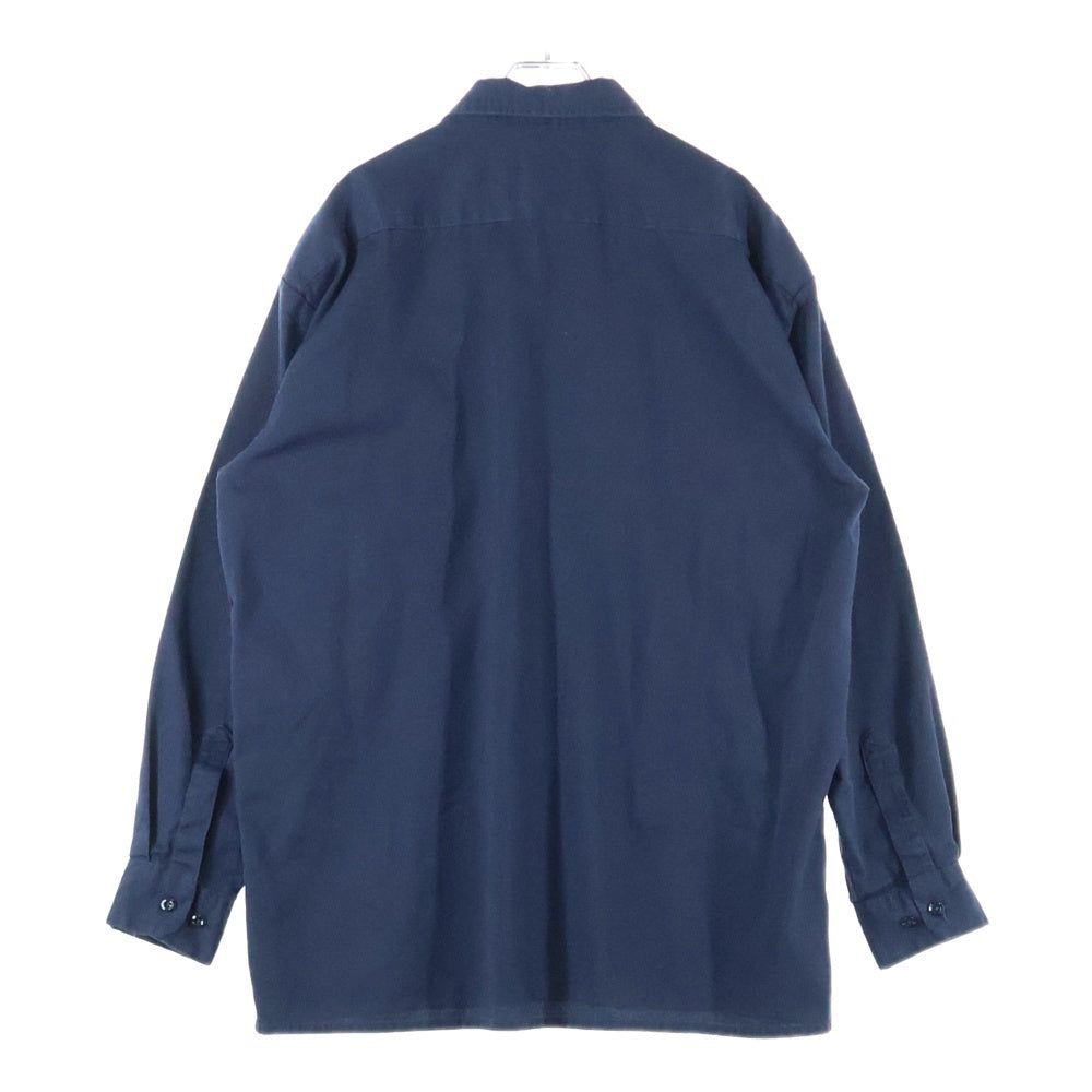 Dickies(ディッキーズ) ロゴ 長袖ワークシャツ ネイビー 607645069227