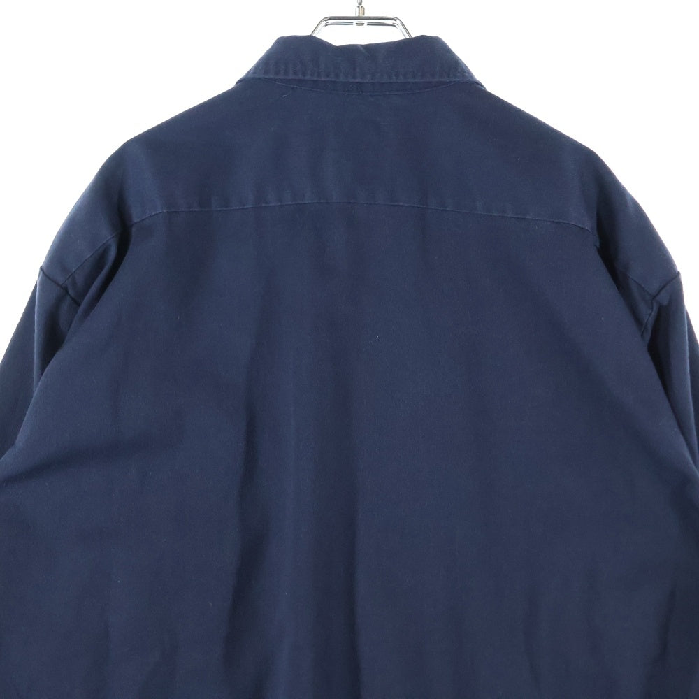 Dickies(ディッキーズ) ロゴ 長袖ワークシャツ ネイビー 607645069227