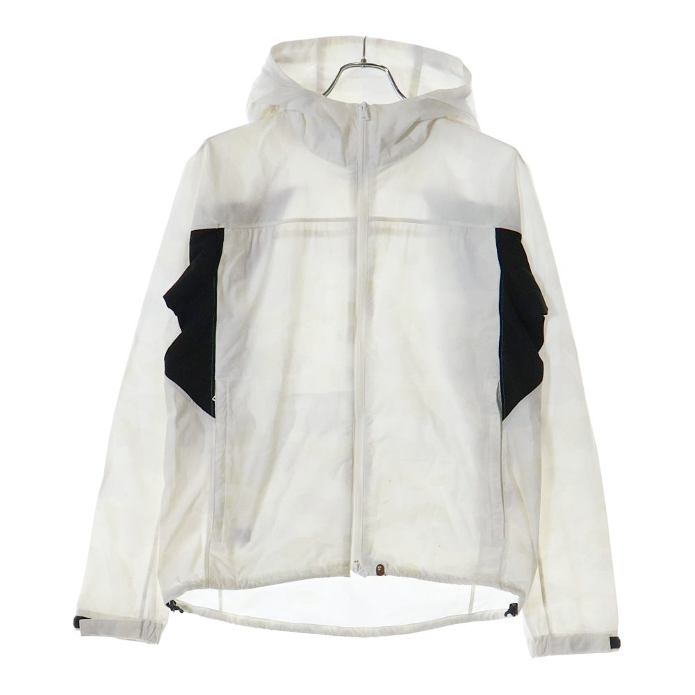 A BATHING APE(アベイシングエイプ) カモ柄 ジップジャケット フーディ ホワイト 001LJB201020X