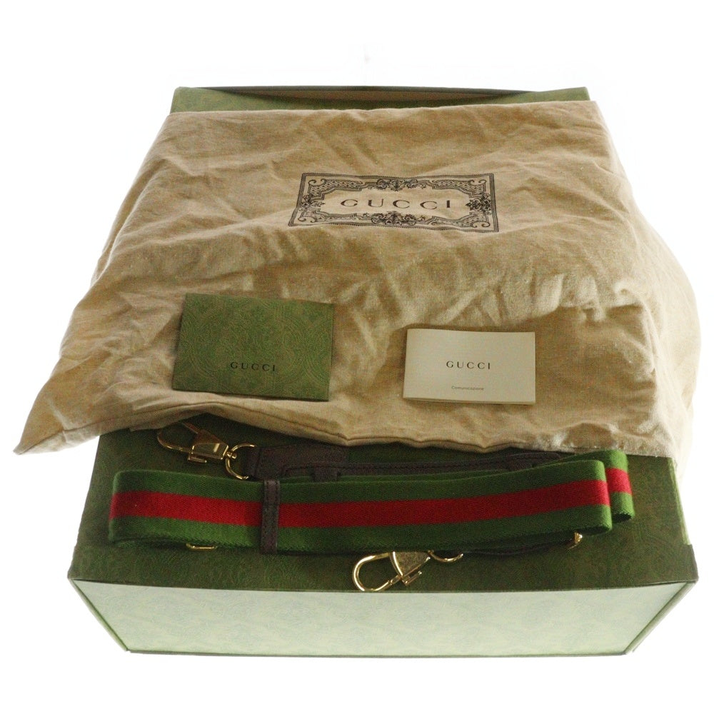 GUCCI(グッチ) ジャンボGG トートバッグ ハンドバッグ レザー ブラウン/ベージュ 678839