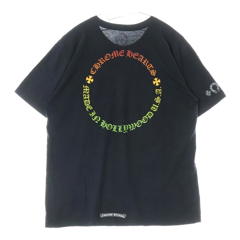 CHROME HEARTS(クロムハーツ) CH T-SHRT グラデーションサークルロゴプリント 半袖Tシャツ 半袖カットソー ブラック