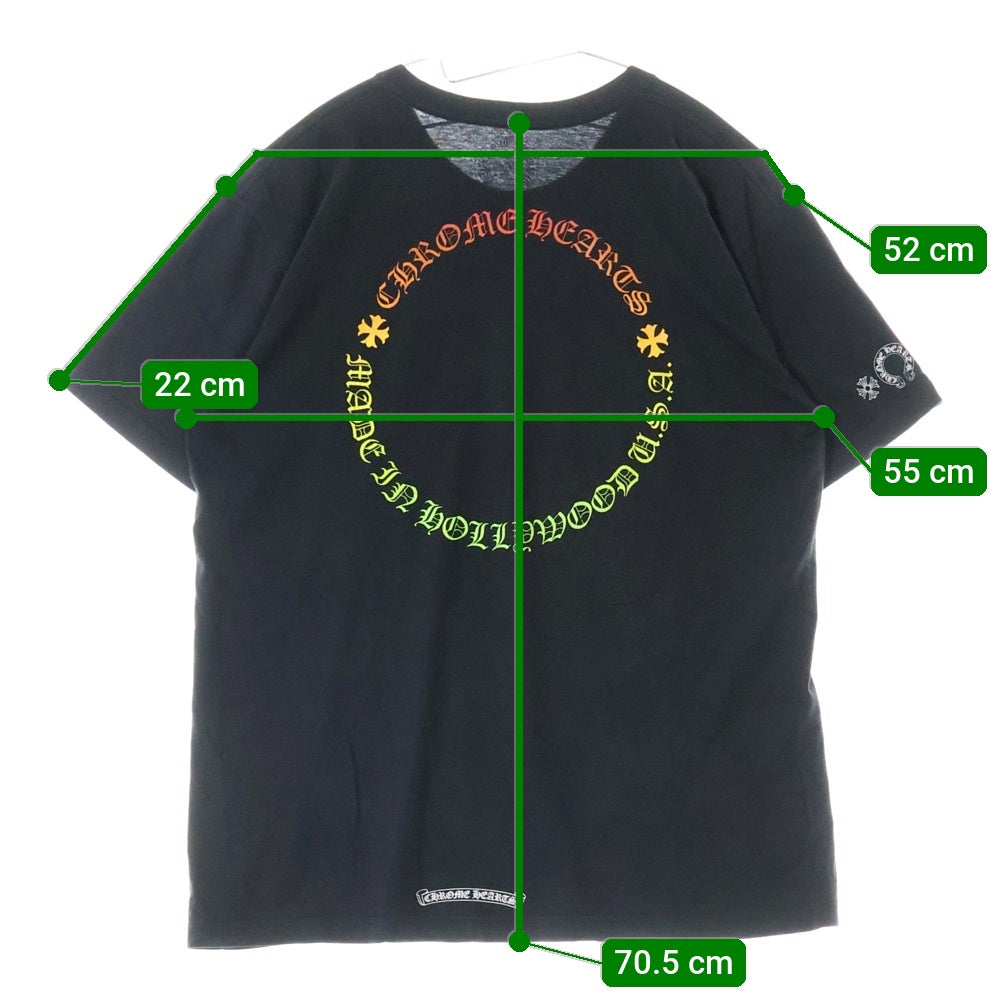 CHROME HEARTS(クロムハーツ) CH T-SHRT グラデーションサークルロゴプリント 半袖Tシャツ 半袖カットソー ブラック