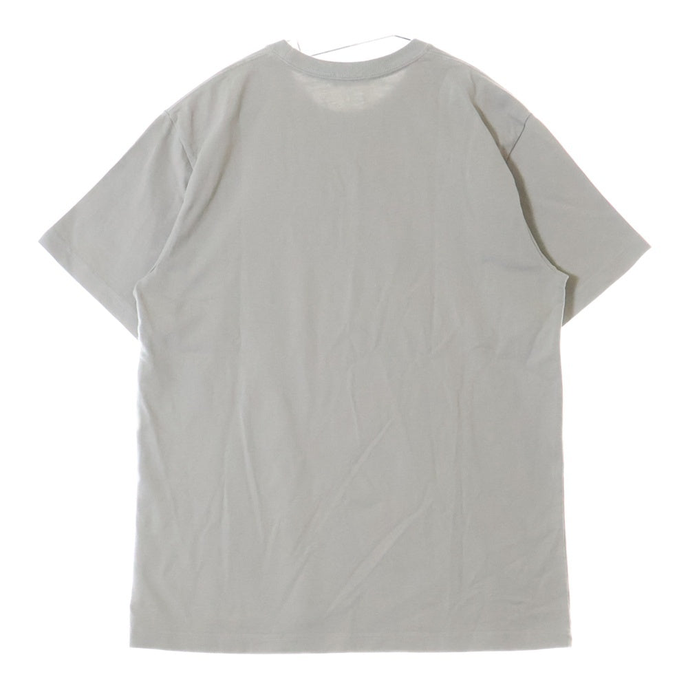 DIOR(ディオール) 23AW フロントワンポイントロゴ クルーネック半袖Tシャツカットソー グレー 343J637A0554