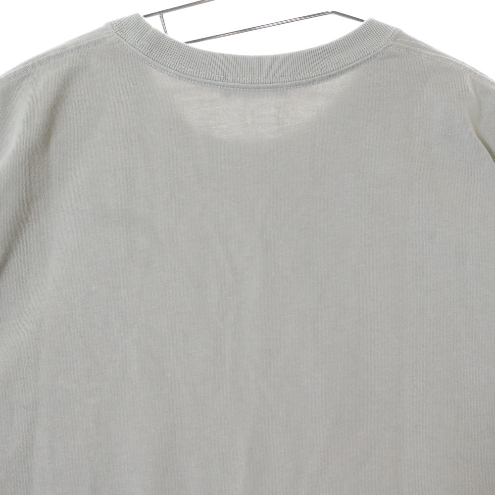 DIOR(ディオール) 23AW フロントワンポイントロゴ クルーネック半袖Tシャツカットソー グレー 343J637A0554