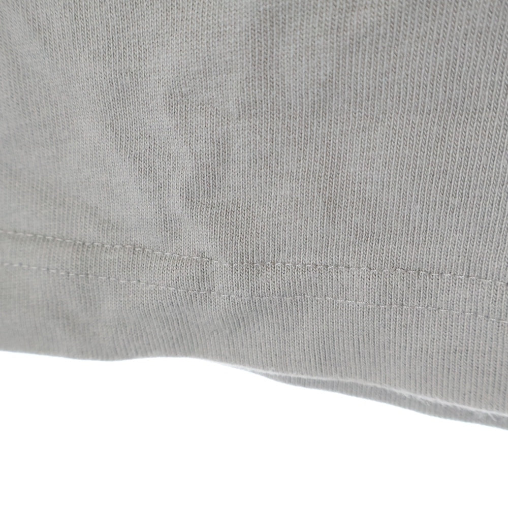 DIOR(ディオール) 23AW フロントワンポイントロゴ クルーネック半袖Tシャツカットソー グレー 343J637A0554