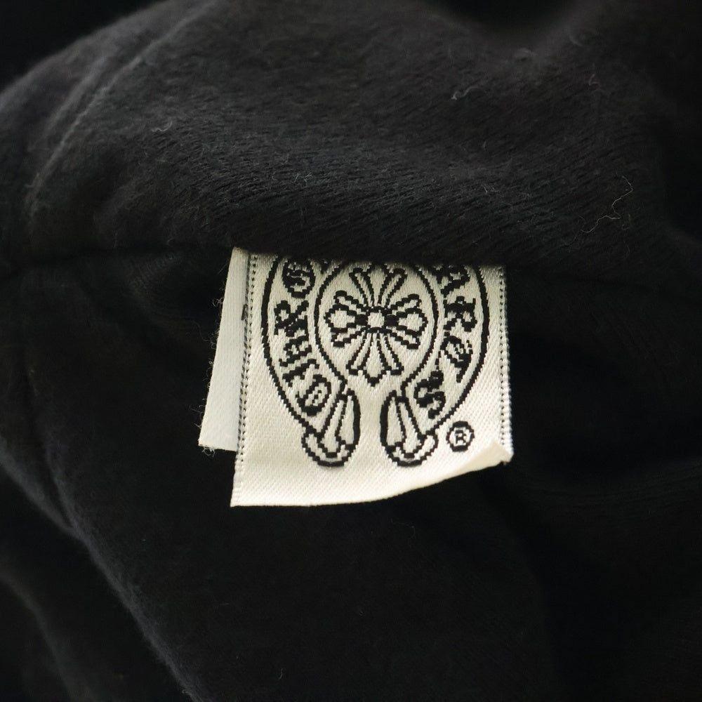CHROME HEARTS(クロムハーツ) ヴァインダガー オールド ロゴ刺繍 サーマル コットン キャップ ビーニー ブラック