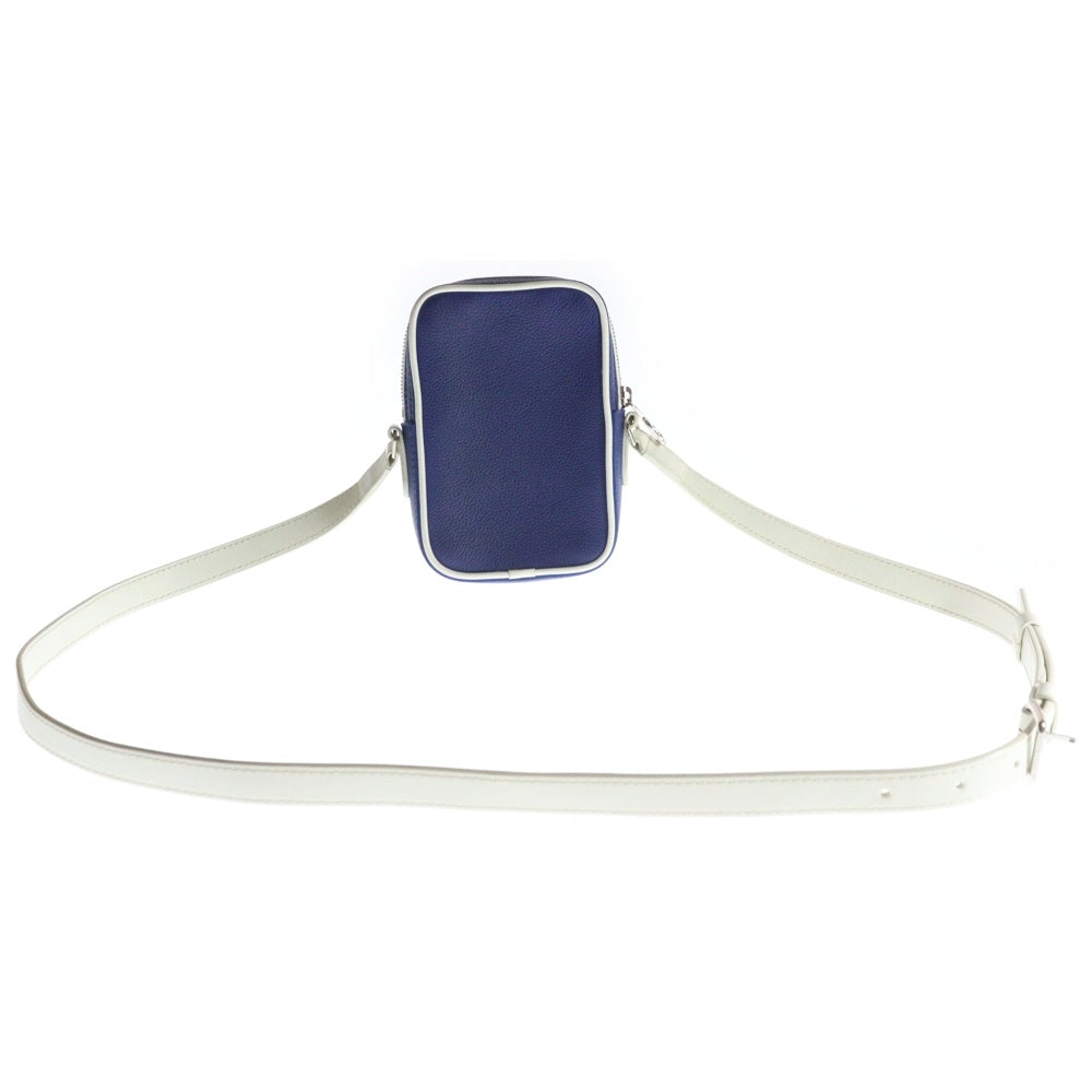 LOUIS VUITTON(ルイヴィトン) エブリデLV ダヌーヴ PPM ショルダーバッグ レザー ブルー/ホワイト M45893