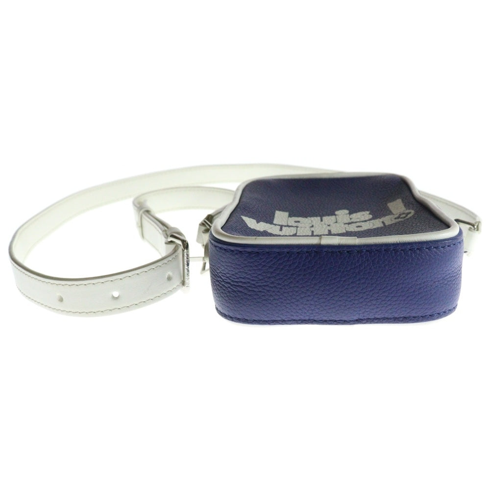 LOUIS VUITTON(ルイヴィトン) エブリデLV ダヌーヴ PPM ショルダーバッグ レザー ブルー/ホワイト M45893