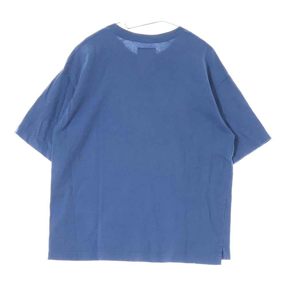 MAISON MIHARAYASUHIRO(メゾンミハラヤスヒロ) DISTRESSED ACID TEE プリント半袖カットソー 半袖Tシャツ ブルー J12TS552
