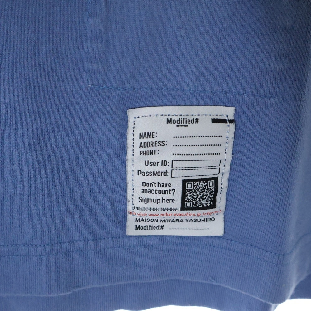 MAISON MIHARAYASUHIRO(メゾンミハラヤスヒロ) DISTRESSED ACID TEE プリント半袖カットソー 半袖Tシャツ ブルー J12TS552