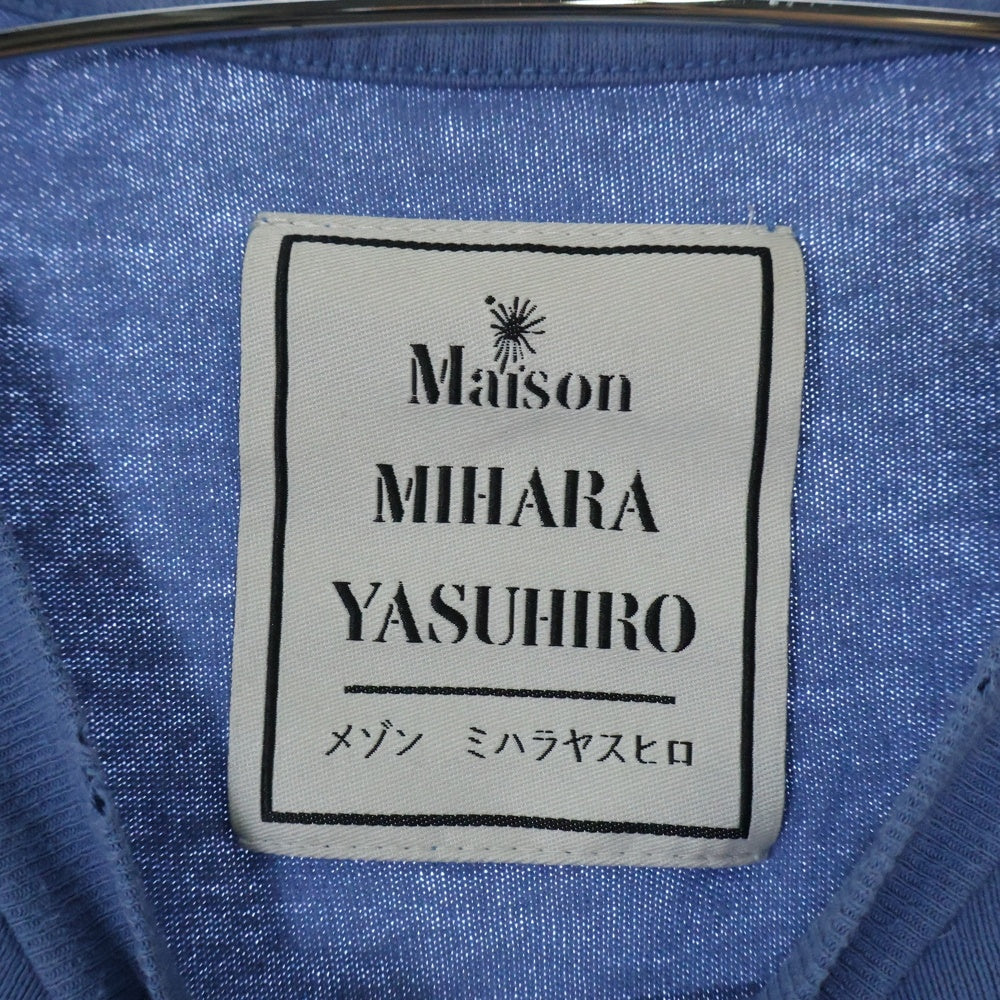 MAISON MIHARAYASUHIRO(メゾンミハラヤスヒロ) DISTRESSED ACID TEE プリント半袖カットソー 半袖Tシャツ ブルー J12TS552