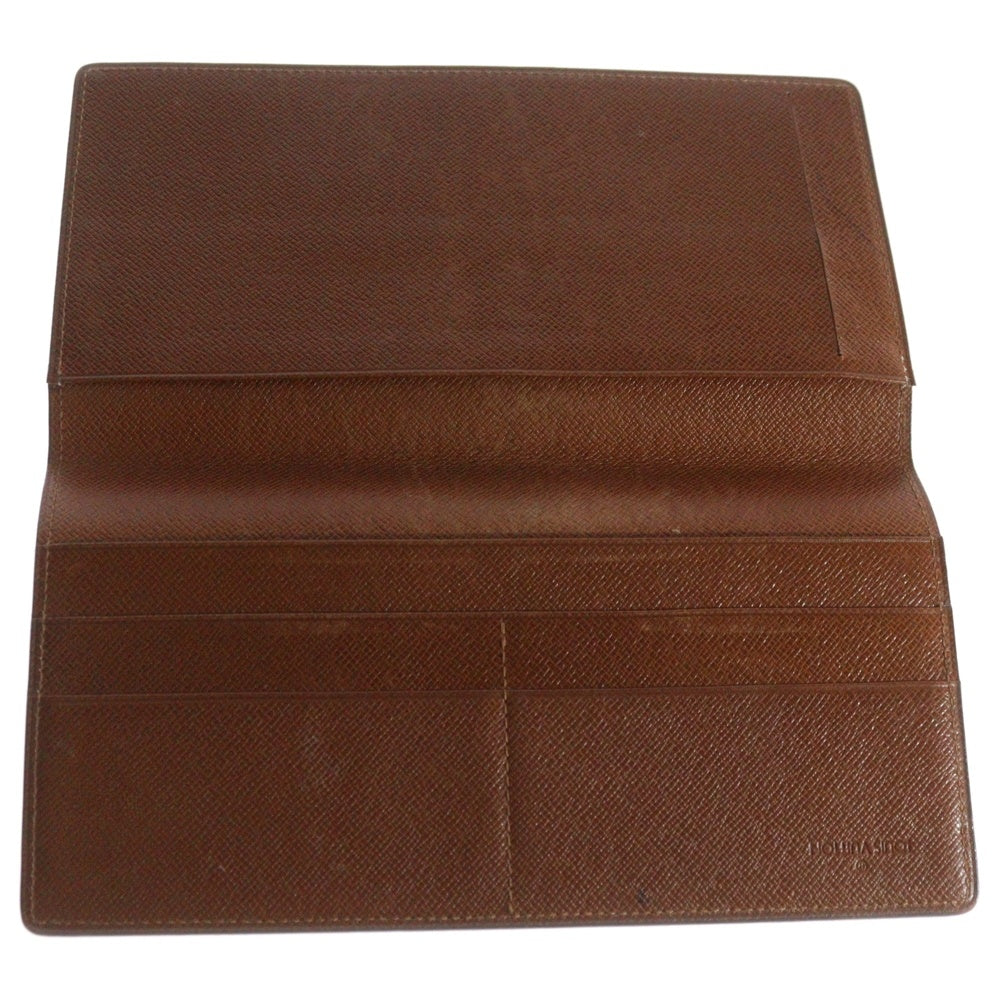 LOUIS VUITTON(ルイヴィトン) モノグラム ポルトシェキエダブル レザー ウォレット 2つ折り財布 ブラウン M62223