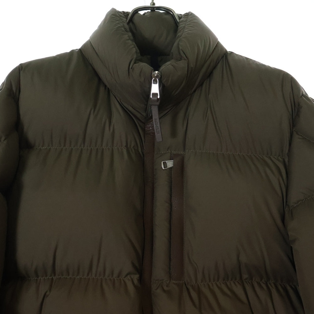 MONCLER(モンクレール) BESBRE GIUBBOTTO I20911A00092 549SK ロゴワッペン パデット ダウンジャケット ブラウン
