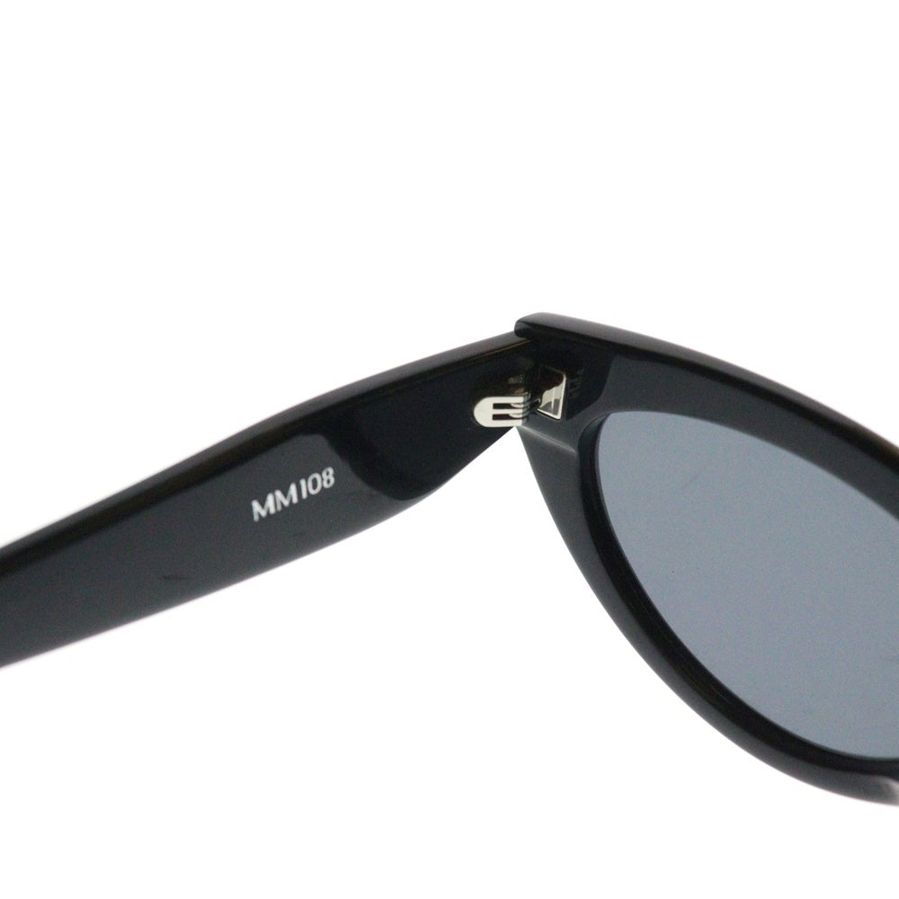 Maison Margiela(メゾンマルジェラ) ×GENTLE MONSTER MM108 Leather CAT-EYE Sunglasses ×ジェントルモンスター キャットアイ サングラス アイウェア 55□21‐145 ブラック