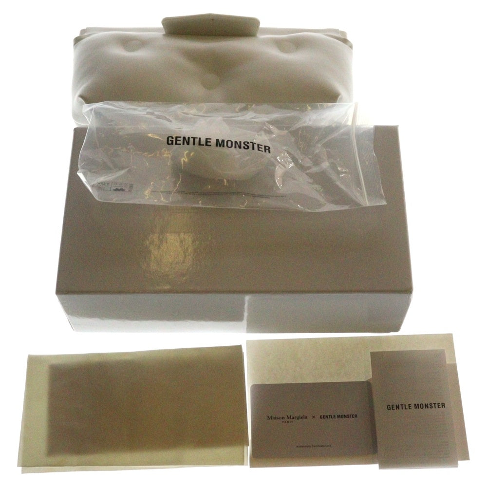 Maison Margiela(メゾンマルジェラ) ×GENTLE MONSTER MM108 Leather CAT-EYE Sunglasses ×ジェントルモンスター キャットアイ サングラス アイウェア 55□21‐145 ブラック