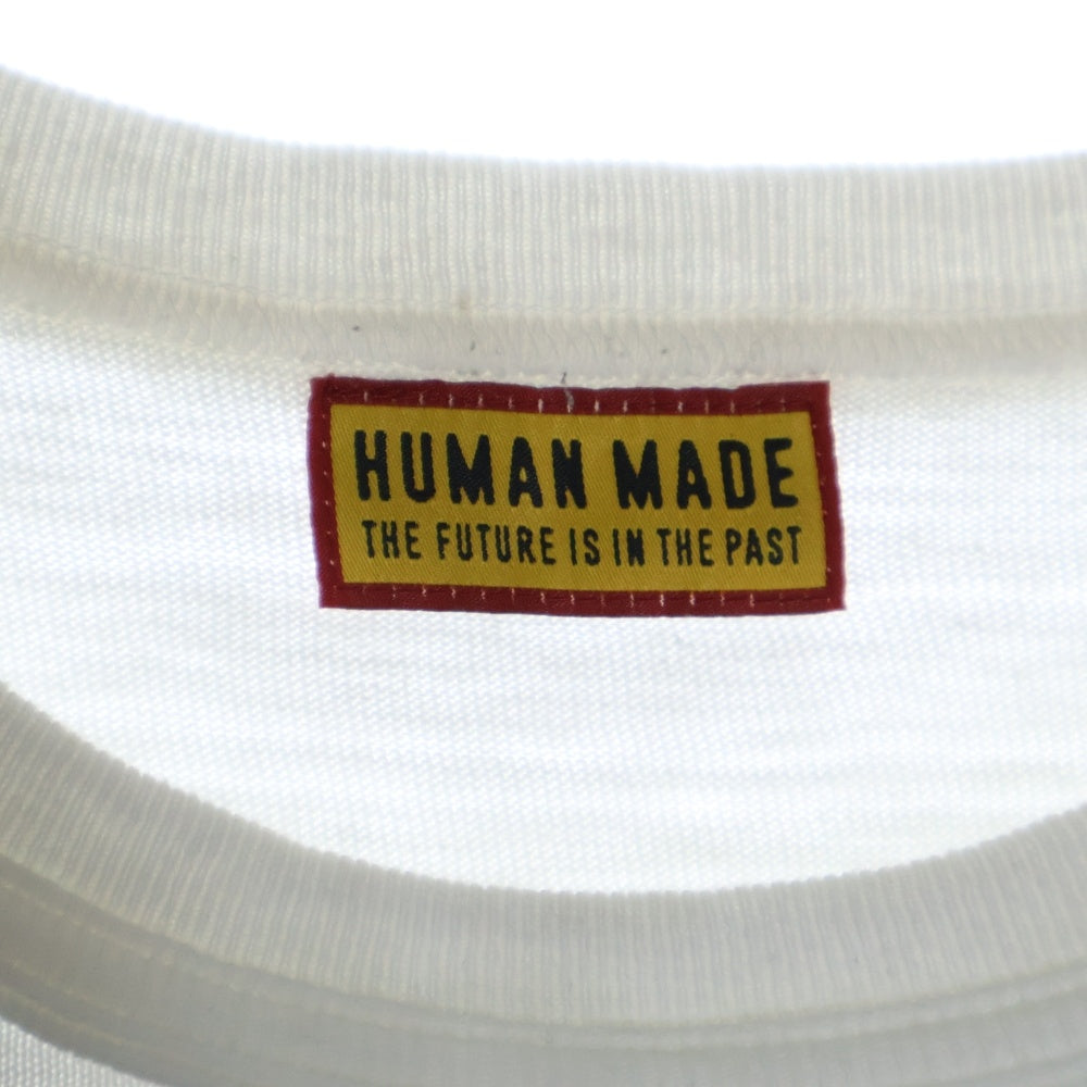HUMAN MADE(ヒューマンメイド) GRAPHIC T-SHIRT HM29TE002 グラフィック クルーネック半袖Tシャツカットソー ホワイト