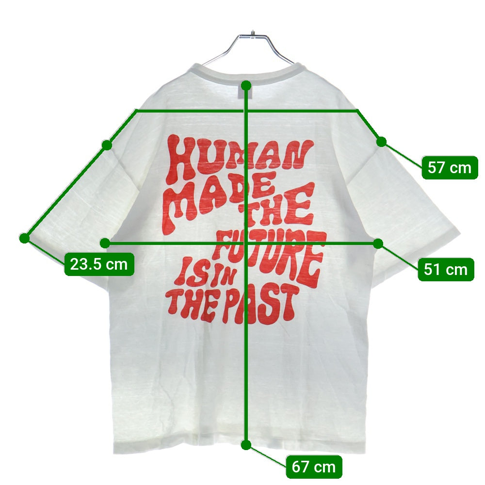 HUMAN MADE(ヒューマンメイド) 24SS GRAPHIC T-SHIRT #13 バックプリント グラフィック クルーネック半袖Tシャツカットソー ホワイト