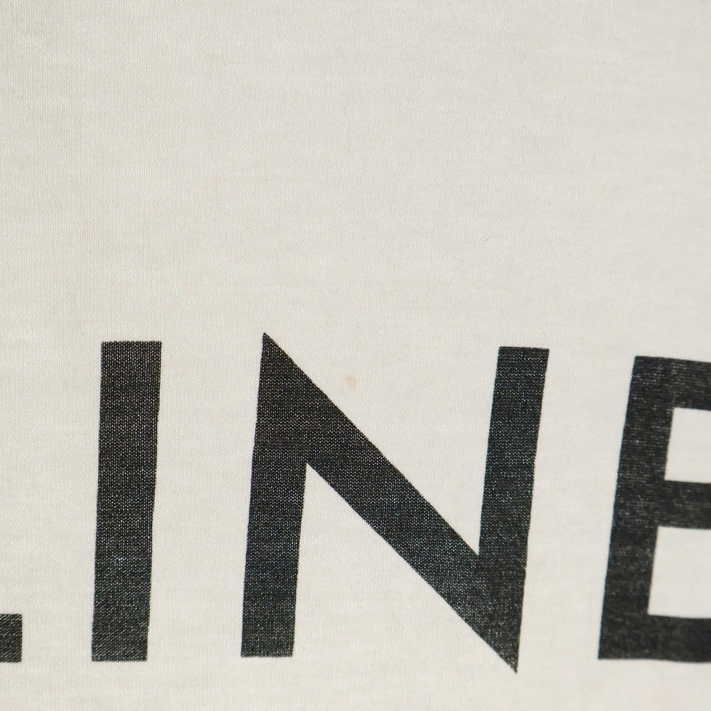 CELINE(セリーヌ) 22AW ルーズフィットロゴプリント クルーネック半袖Tシャツカットソー ホワイト 2X681671Q