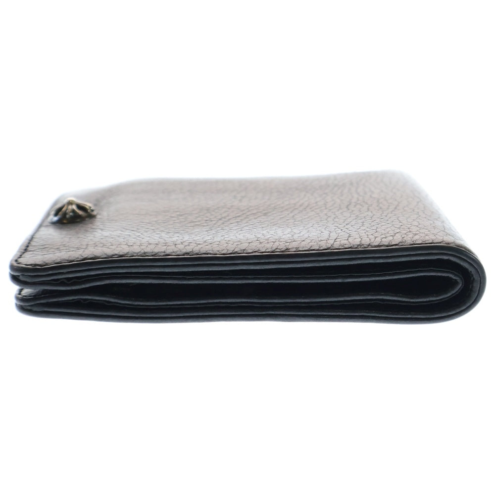 CHROME HEARTS(クロムハーツ) 1SNAP 1スナップ クロス ボールボタン レザーウォレット 財布 ブラック BCA361