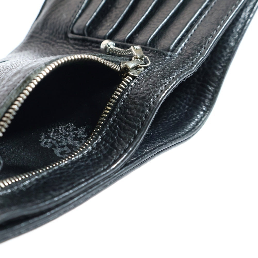 CHROME HEARTS(クロムハーツ) 1SNAP 1スナップ クロス ボールボタン レザーウォレット 財布 ブラック BCA361
