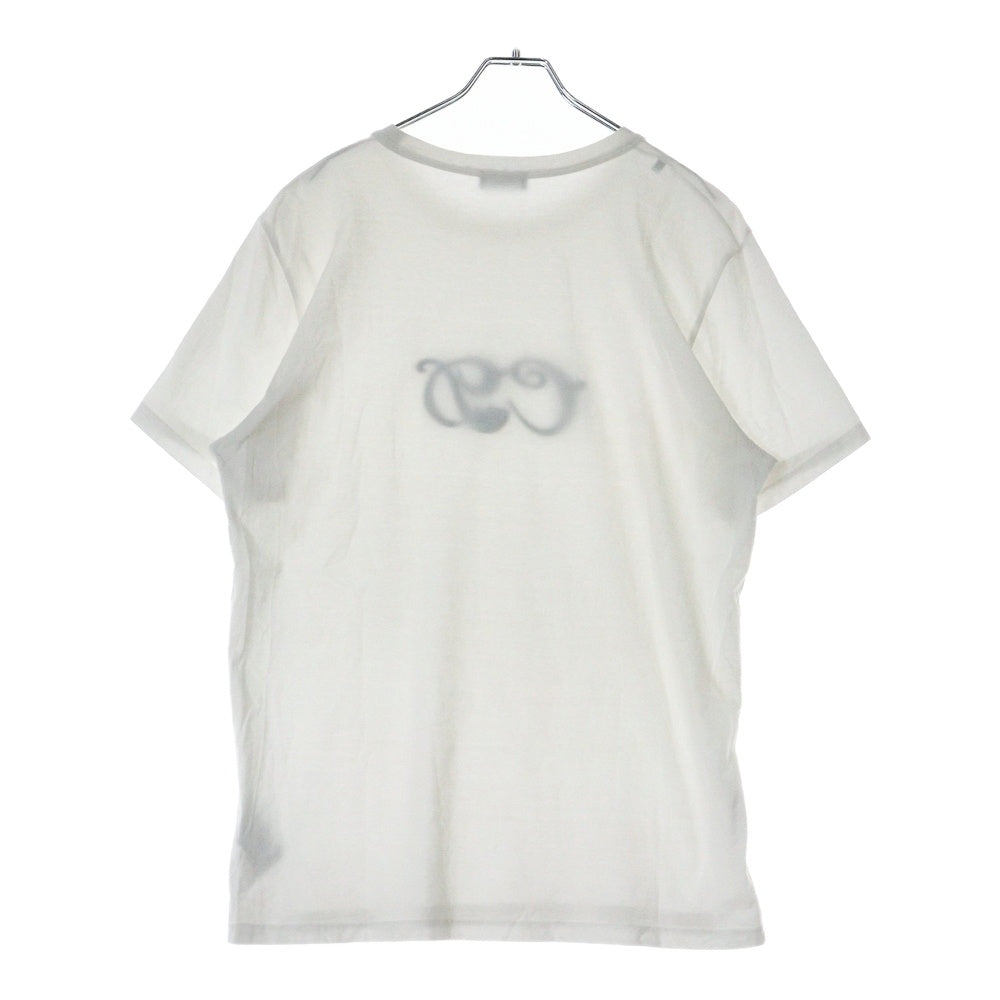 DIOR(ディオール) 21AW ×KENNY SCHARF Logo T-Shirt 193J697A0677 ×ケニーシャーフ ロゴ刺繍 クルーネック半袖Tシャツカットソー ホワイト