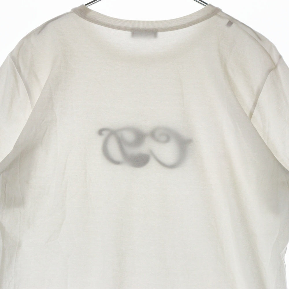 DIOR(ディオール) 21AW ×KENNY SCHARF Logo T-Shirt 193J697A0677 ×ケニーシャーフ ロゴ刺繍 クルーネック半袖Tシャツカットソー ホワイト