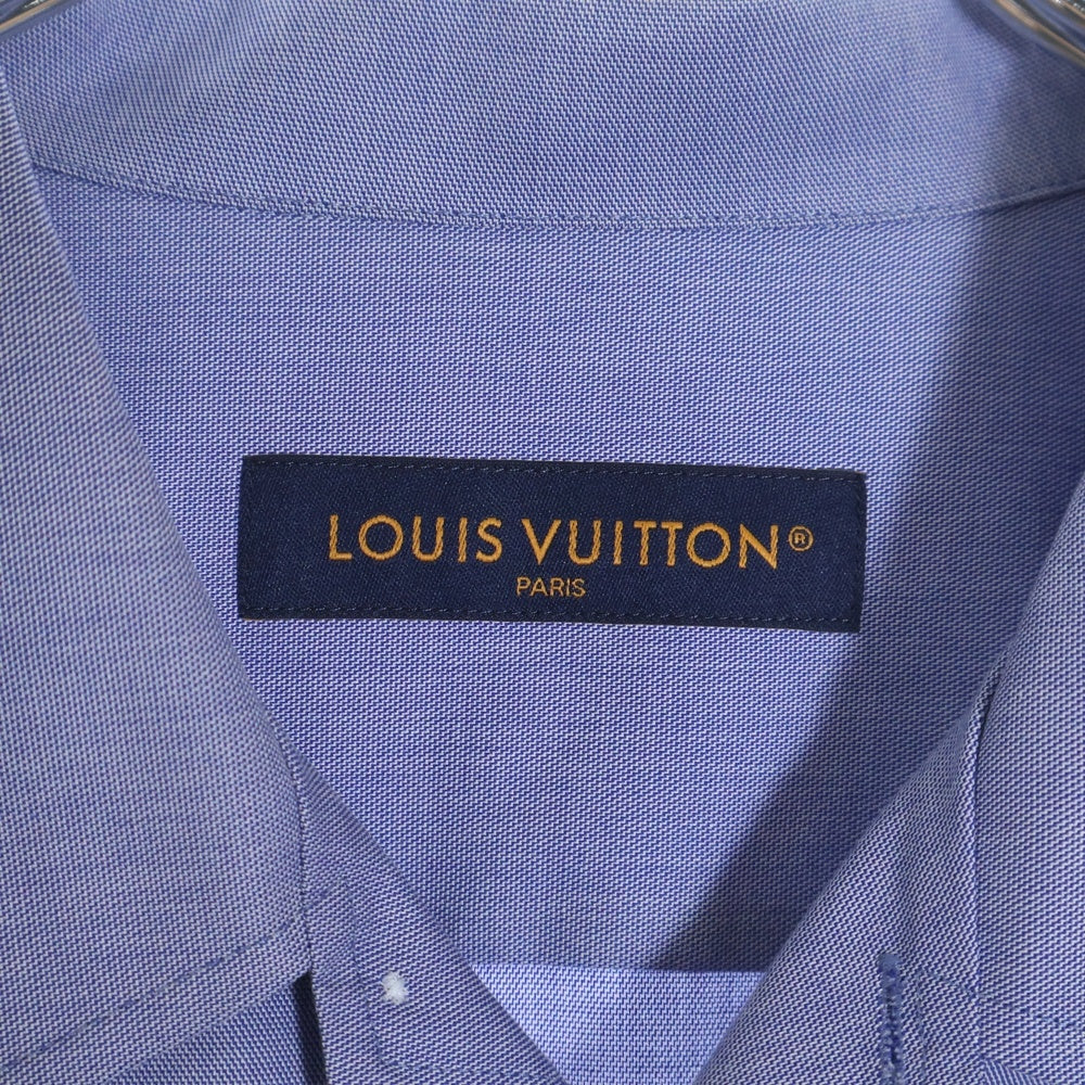 LOUIS VUITTON(ルイヴィトン) 23SS Graphic Print Shirt RM231M TJ0 HOS22W グラフィックプリント 長袖シャツ ブルー