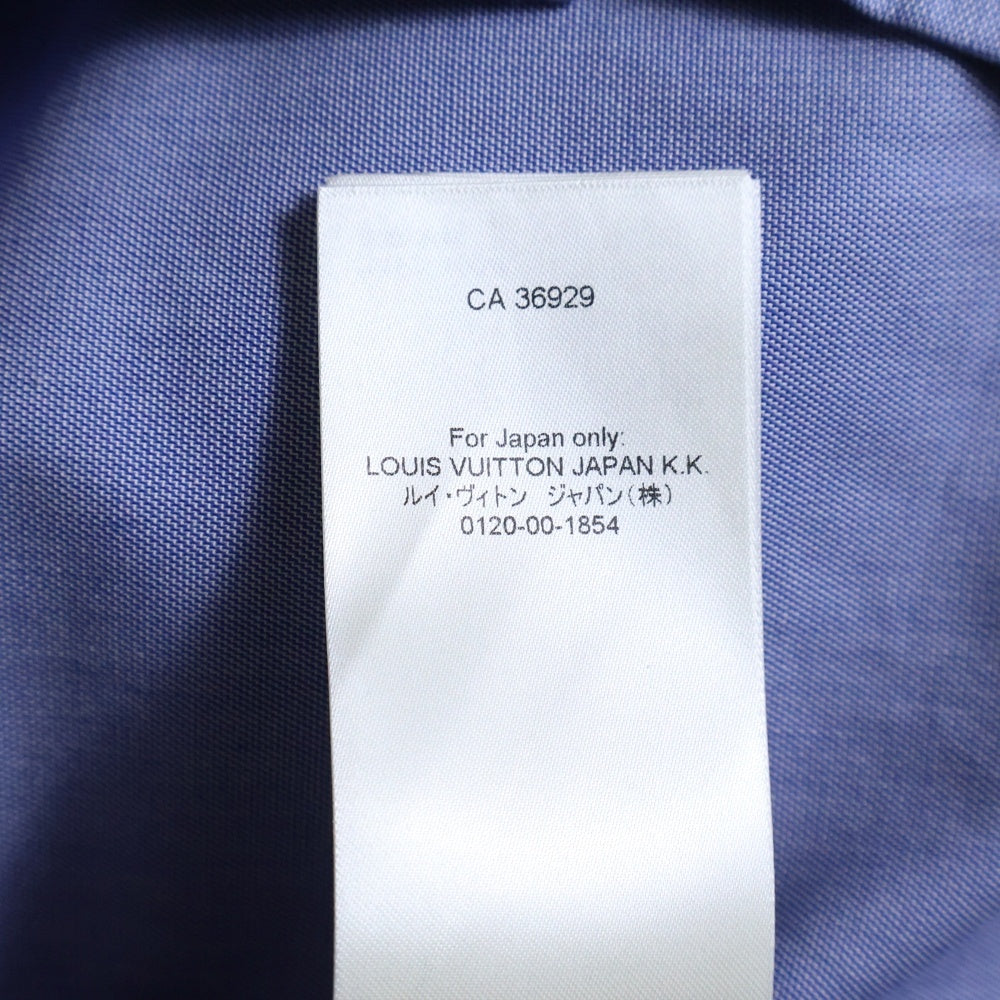 LOUIS VUITTON(ルイヴィトン) 23SS Graphic Print Shirt RM231M TJ0 HOS22W グラフィックプリント 長袖シャツ ブルー