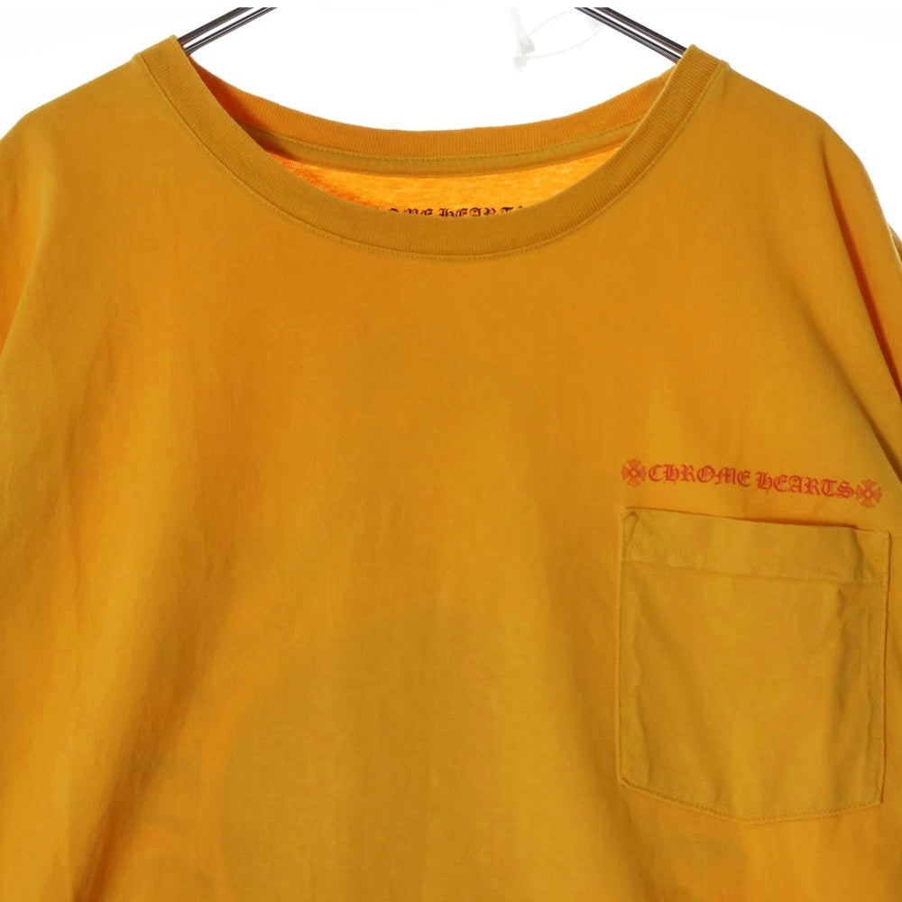CHROME HEARTS(クロムハーツ) ×MATTY BOY PPO mustard CALL ME T-Shirt ×マッティボーイ コールミー マスタード クルーネック長袖Tシャツカットソー ロングスリーブ ロンT イエロー