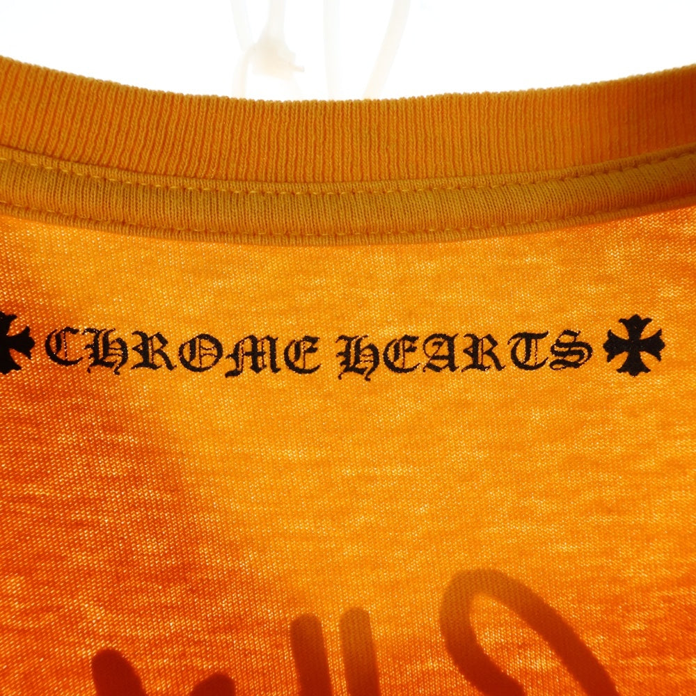 CHROME HEARTS(クロムハーツ) ×MATTY BOY PPO mustard CALL ME T-Shirt ×マッティボーイ コールミー マスタード クルーネック長袖Tシャツカットソー ロングスリーブ ロンT イエロー