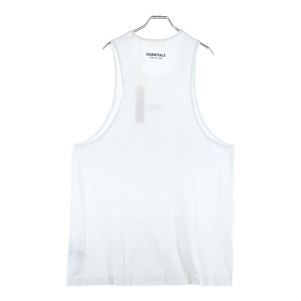 FEAR OF GOD ESSENTIALS(フィアオブゴッド エッセンシャルズ) Vintage Fit フロントラバーロゴ タンクトップ ホワイト