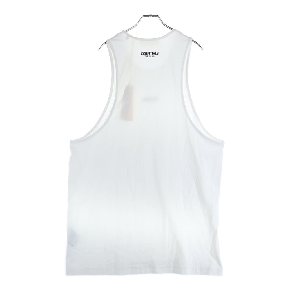 FEAR OF GOD ESSENTIALS(フィアオブゴッド エッセンシャルズ) Vintage Fit フロントラバーロゴ タンクトップ ホワイト