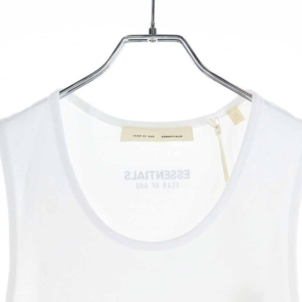 FEAR OF GOD ESSENTIALS(フィアオブゴッド エッセンシャルズ) Vintage Fit フロントラバーロゴ タンクトップ ホワイト