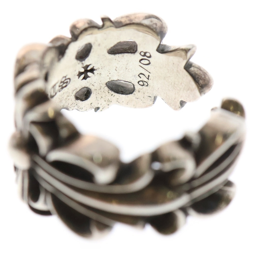 CHROME HEARTS(クロムハーツ) DBL FLRL CRS ダブルフローラルクロス リング シルバー BCA390