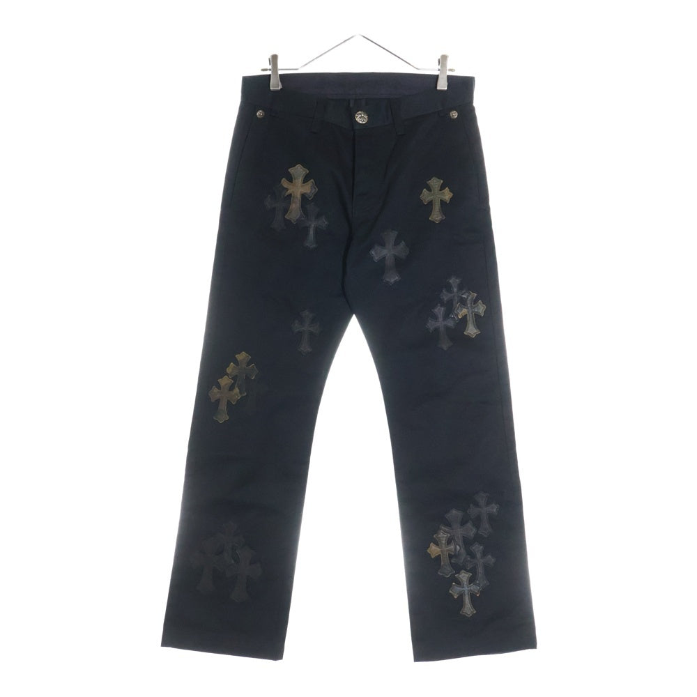 CHROME HEARTS(クロムハーツ) CHINO STRTLG FBRC カモ クロスパッチ チノパンツ ブラック