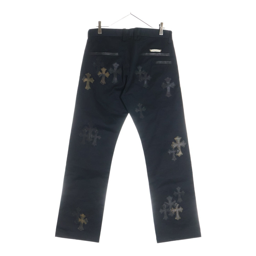 CHROME HEARTS(クロムハーツ) CHINO STRTLG FBRC カモ クロスパッチ チノパンツ ブラック