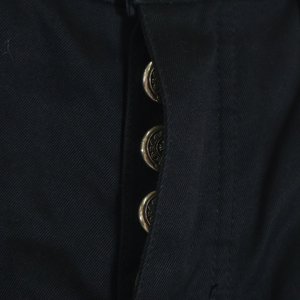 CHROME HEARTS(クロムハーツ) CHINO STRTLG FBRC カモ クロスパッチ チノパンツ ブラック