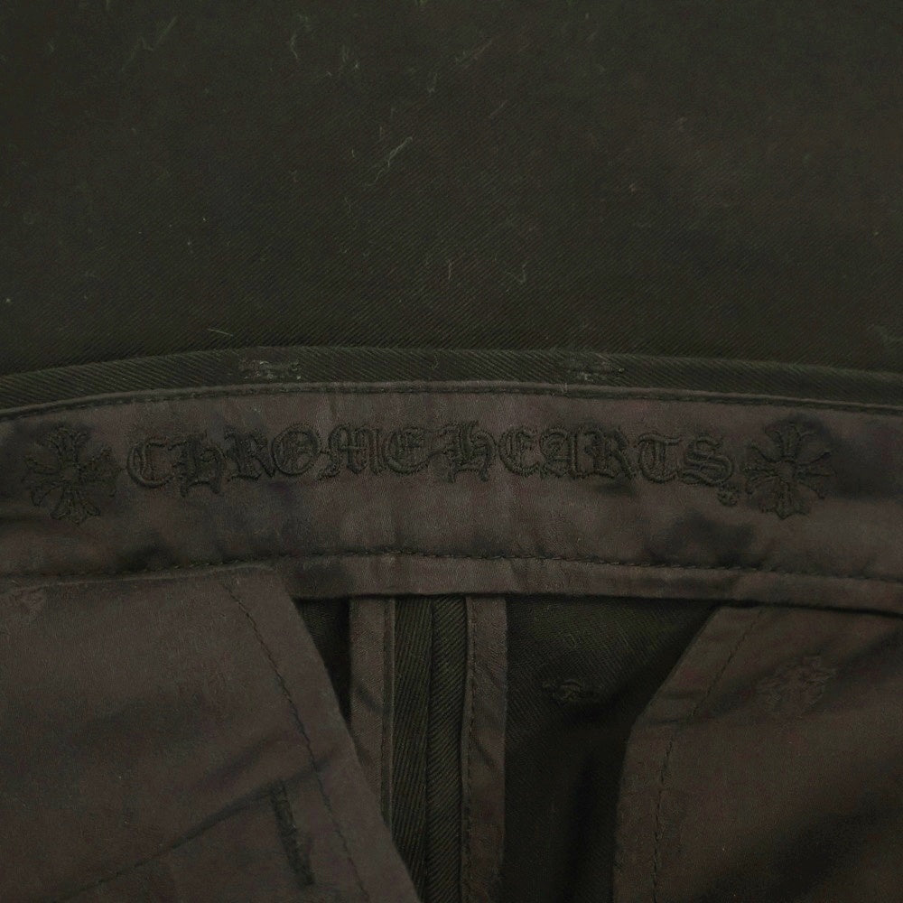 CHROME HEARTS(クロムハーツ) CHINO STRTLG FBRC カモ クロスパッチ チノパンツ ブラック