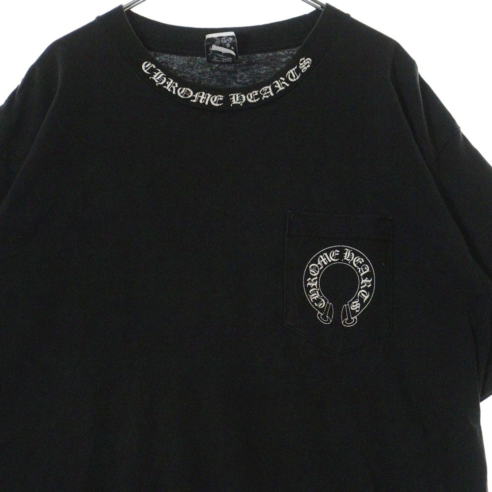 CHROME HEARTS(クロムハーツ) CH T-SHRT LTD マリブ限定 クロスバックプリント 半袖Tシャツ ブラック