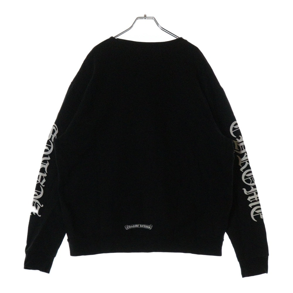 CHROME HEARTS(クロムハーツ) SWTSHRT PLVRスウェット ネックロゴプリントスウェットトレーナー ブラック