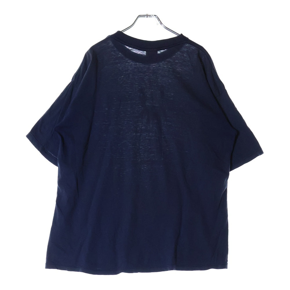 VINTAGE(ヴィンテージ) 90s VINTAGE QUEEN FRONT PRINT TEE ヴィンテージ クイーン フロントプリント半袖カットソー 半袖Tシャツ ダブルステッチ ネイビー